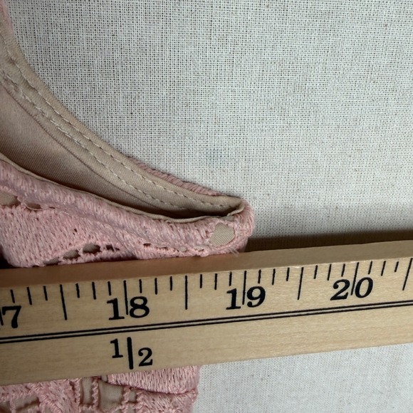 Antonio Melani Floral Detail Lace Sheath Midi‎ Dress size 10 Pink - Picture 6 of 7